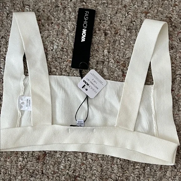 Fashion Nova Elegant White Leaving Now Skirt Set - Picture 3 of 6